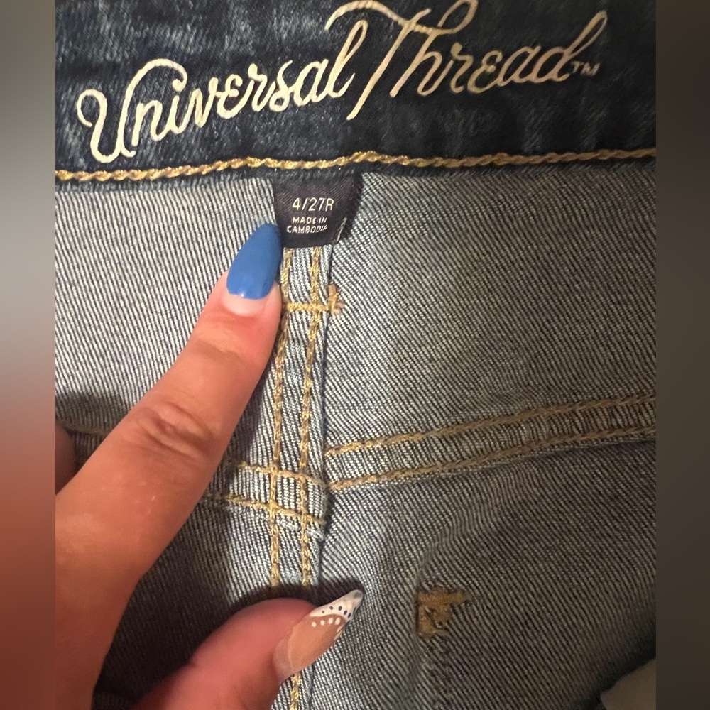 Universal Thread Patchwork Jeans-Women’s Size 4 - image 3
